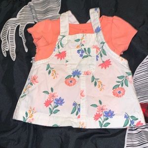 Brand Carters. Size NB. Color pink&white